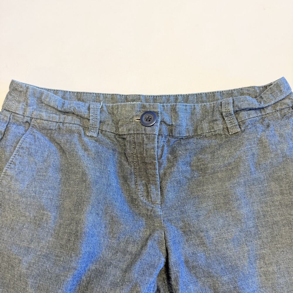 Ann Taylor LOFT Women’s Short Mid Rise Heather Blue Shorts Size 0 - Picture 2 of 5